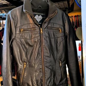 Brave Soul Brown Faux Leather Jacket